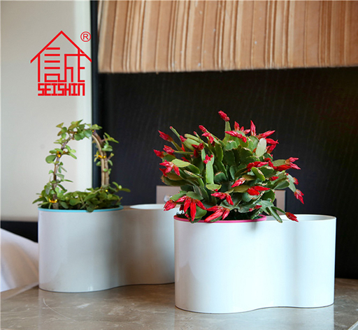 Low price office desk small plastic plant flower pot