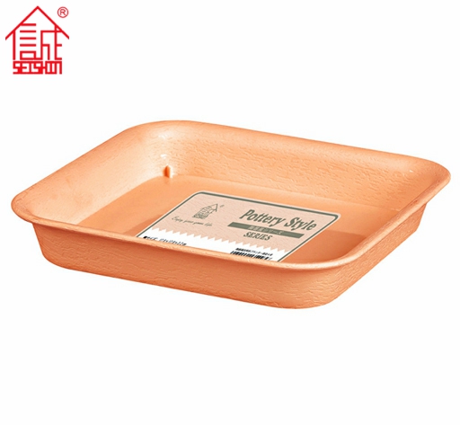 Garden home plastic square plant flower pot tray